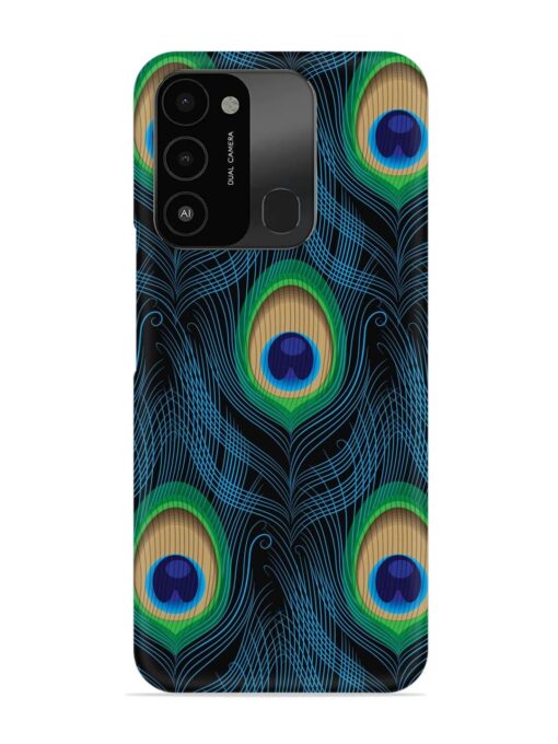 Seamless Pattern Peacock Snap Case for Tecno Spark 8C Zapvi