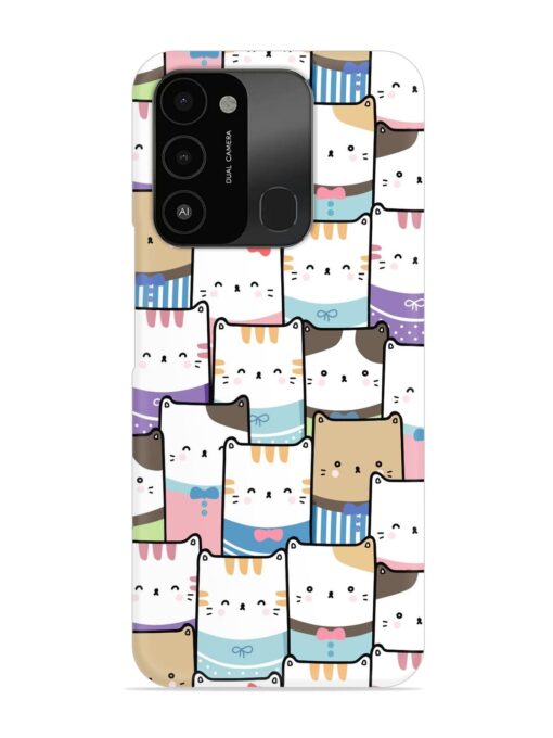 Cute Adorable Cat Snap Case for Tecno Spark 8C