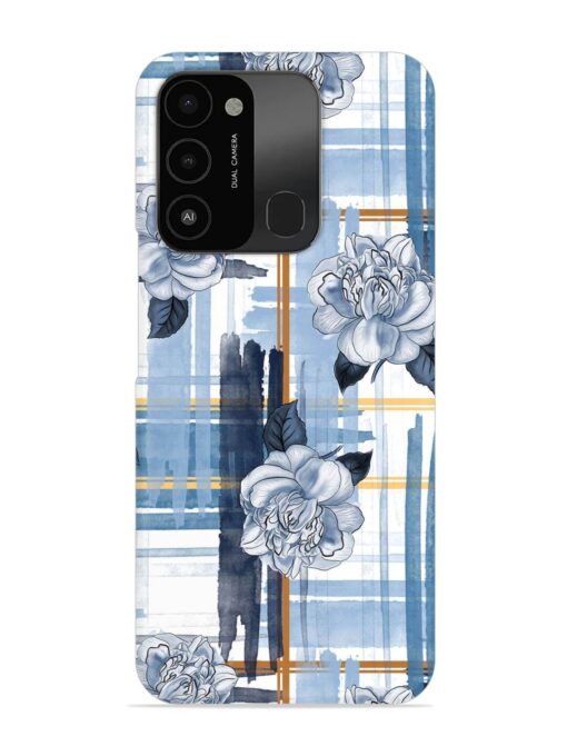 Watercolor Pattern Rose Snap Case for Tecno Spark 8C Zapvi