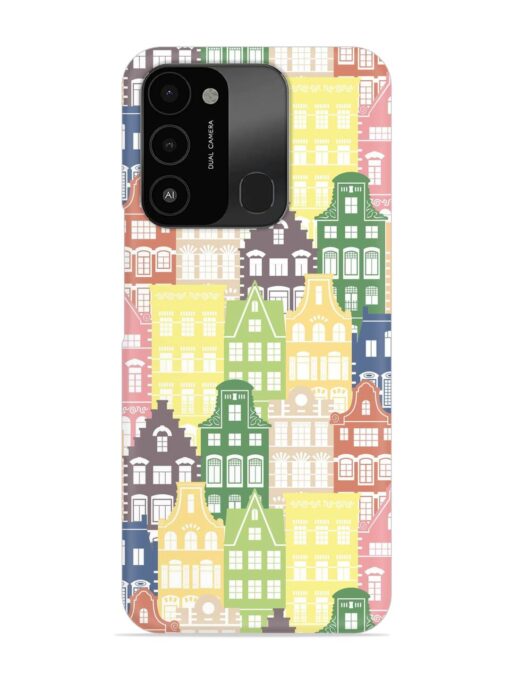 Seamless Shapes Pattern Snap Case for Tecno Spark 8C