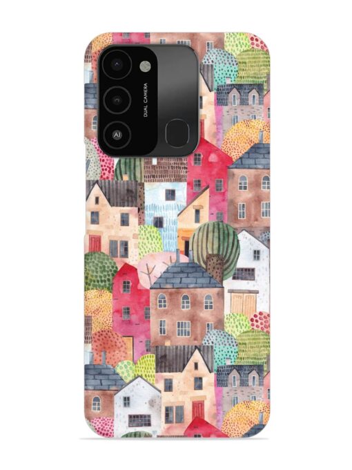 Abstract Seamless Pattern Snap Case for Tecno Spark 8C Zapvi