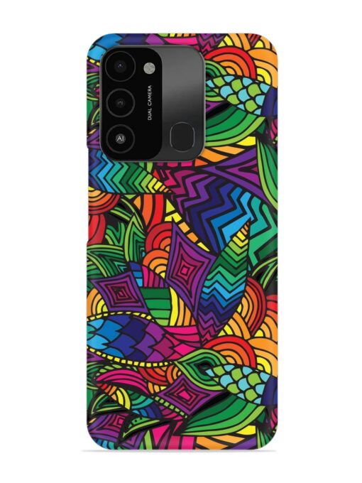 Abstract Multicolor Seamless Snap Case for Tecno Spark 8C