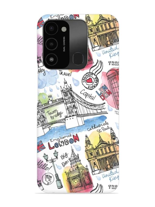 Vector London Landmark Snap Case for Tecno Spark 8C Zapvi