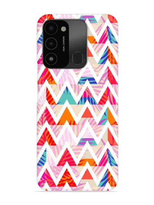 Abstract Triangle Background Snap Case for Tecno Spark 8C Zapvi