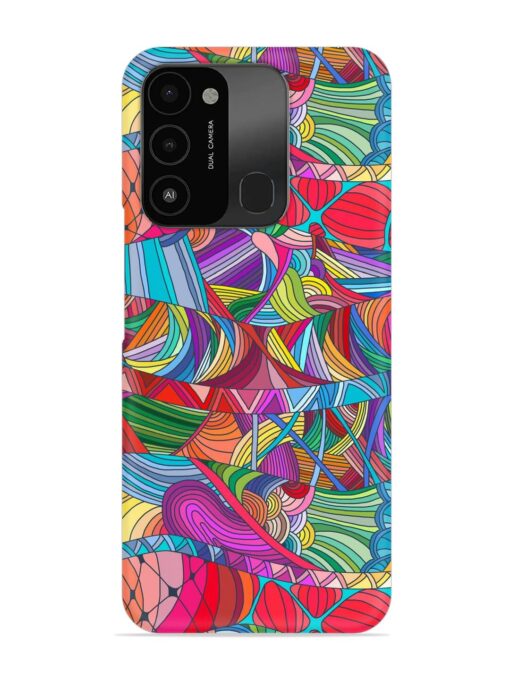 Seamless Patterns Hand Drawn Snap Case for Tecno Spark 8C