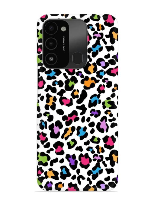 Seamless Leopard Pattern Snap Case for Tecno Spark 8C