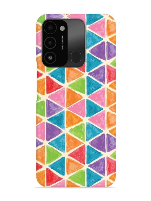 Seamless Colorful Isometric Snap Case for Tecno Spark 8C Zapvi