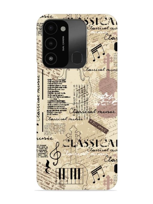 Classical Music Lpattern Snap Case for Tecno Spark 8C