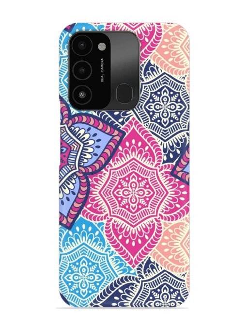 Ethnic Floral Seamless Snap Case for Tecno Spark 8C Zapvi