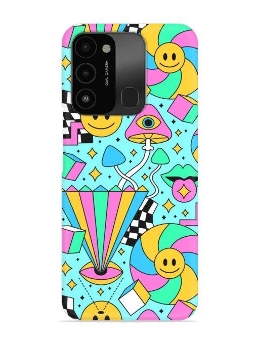 Trippy Rainbow 60S Snap Case for Tecno Spark 8C