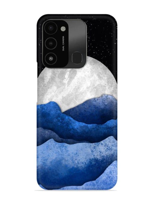 Full Moon Mountain Vector Snap Case for Tecno Spark 8C Zapvi