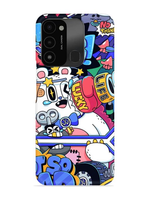 Universal Doodle Snap Case for Tecno Spark 8C