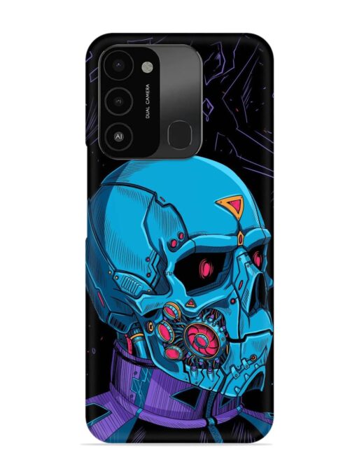 Skull Robo Vector Snap Case for Tecno Spark 8C Zapvi