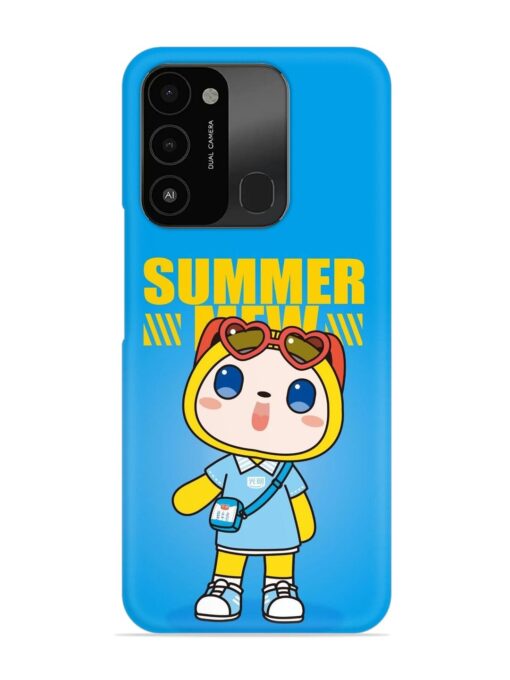 Summer Mew Cartoon Snap Case for Tecno Spark 8C