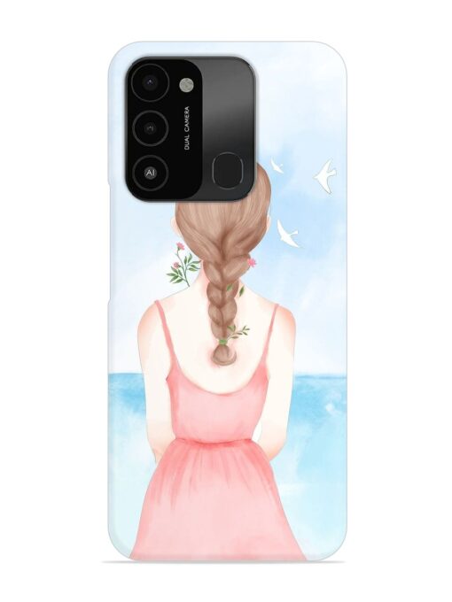 Watercolor Girl Vector Snap Case for Tecno Spark 8C