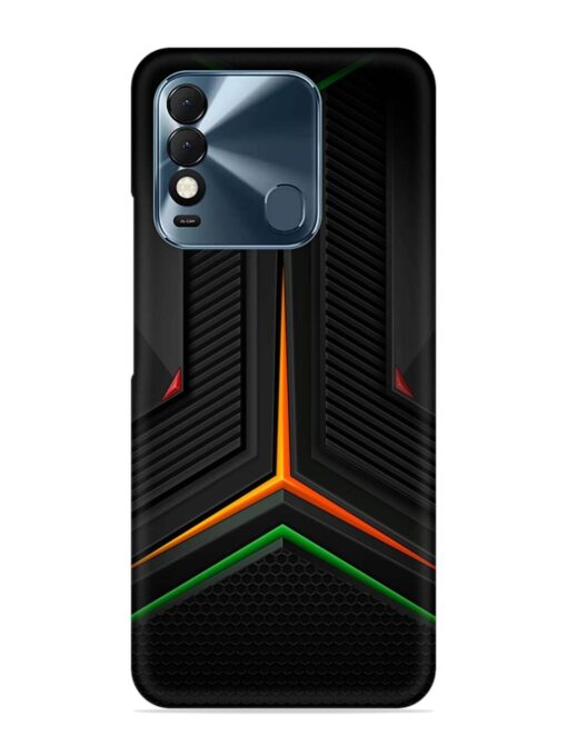 Orange Triangle Light Snap Case for Tecno Spark 8T