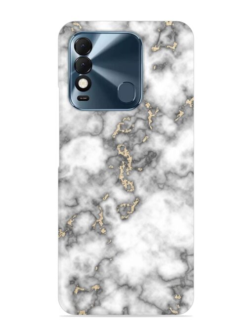 Gray And Gold Marble Snap Case for Tecno Spark 8T