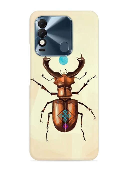 Stag Beetle Vector Snap Case for Tecno Spark 8T Zapvi