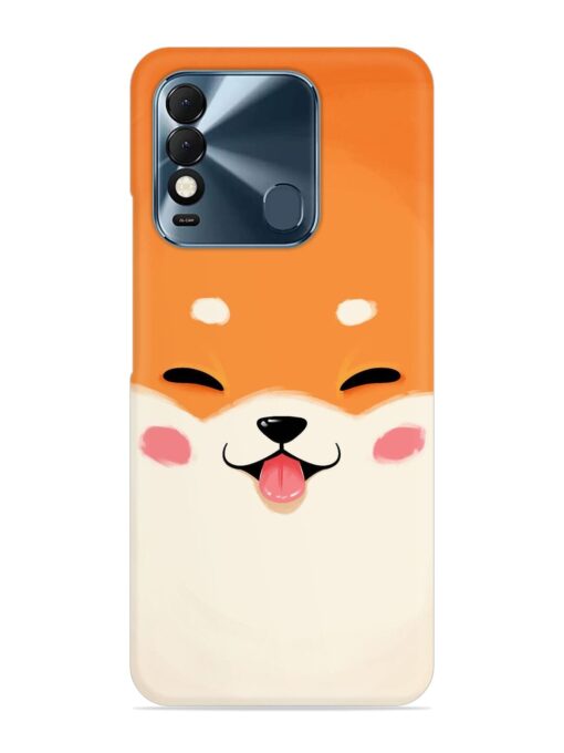 Cute Dog Face Vector Snap Case for Tecno Spark 8T