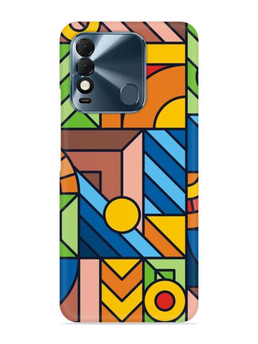 Colorful Geometric Snap Case for Tecno Spark 8T