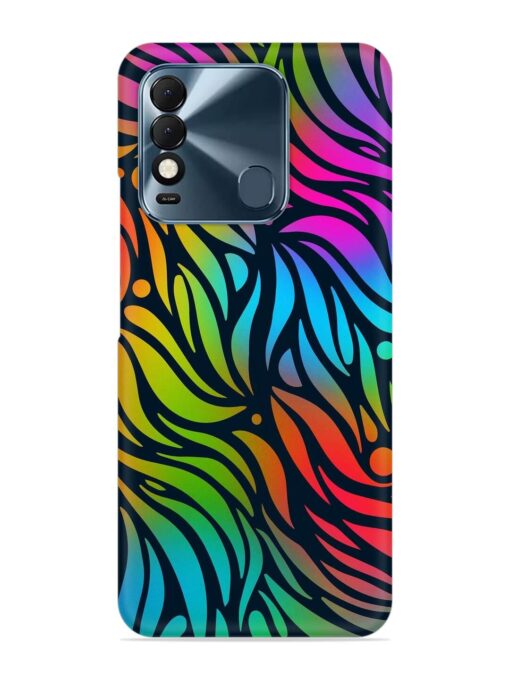 Abstract Leaf Design Snap Case for Tecno Spark 8T Zapvi