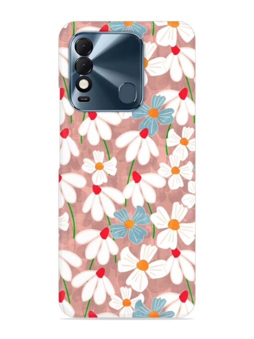 Abstract Petal Flowers Snap Case for Tecno Spark 8T Zapvi