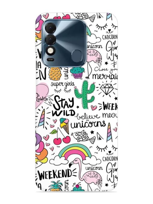 Unicorn Ice Cream Snap Case for Tecno Spark 8T