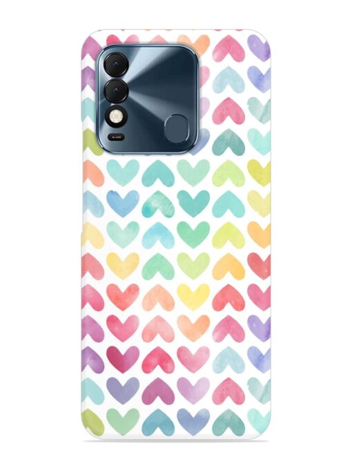 Seamless Colorful Watercolor Snap Case for Tecno Spark 8T