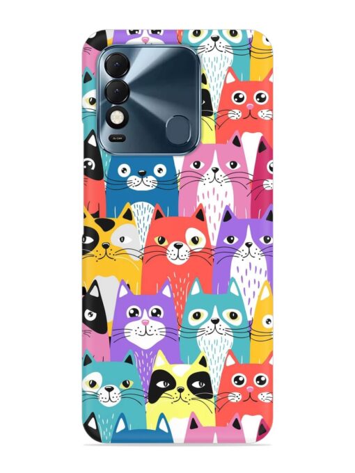 Funny Cartoon Cats Snap Case for Tecno Spark 8T