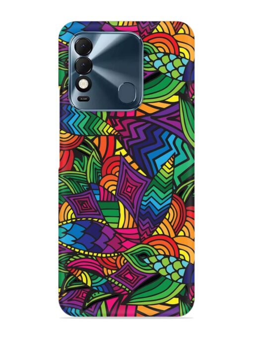 Abstract Multicolor Seamless Snap Case for Tecno Spark 8T Zapvi