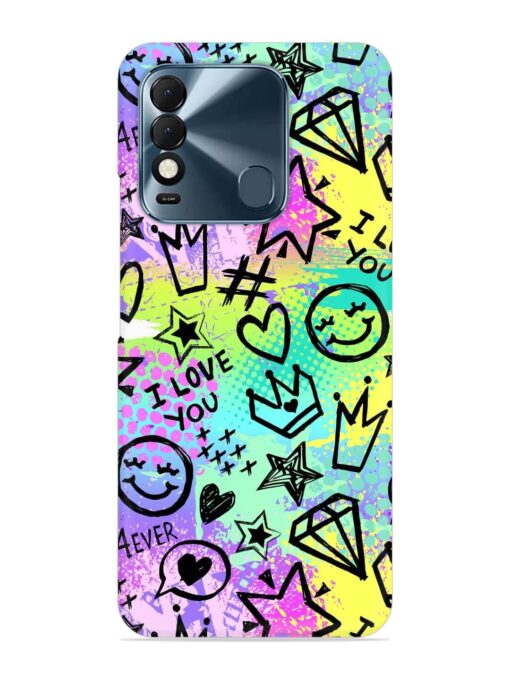 Bright Seamless Pattern Snap Case for Tecno Spark 8T