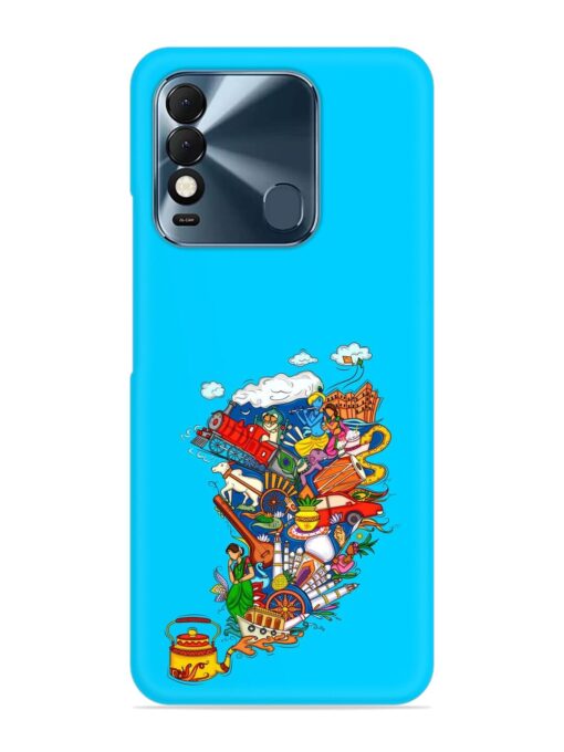 Vector Design Indian Snap Case for Tecno Spark 8T