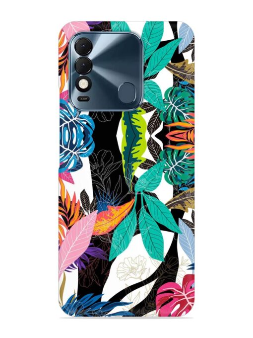 Floral Pattern Bright Snap Case for Tecno Spark 8T