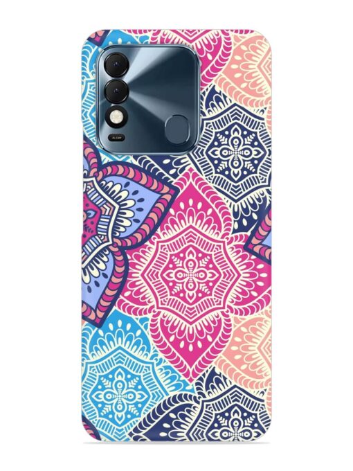 Ethnic Floral Seamless Snap Case for Tecno Spark 8T Zapvi