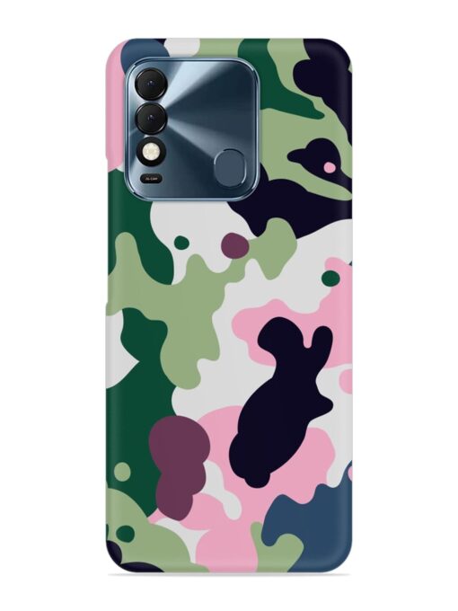 Seamless Funky Camouflage Snap Case for Tecno Spark 8T