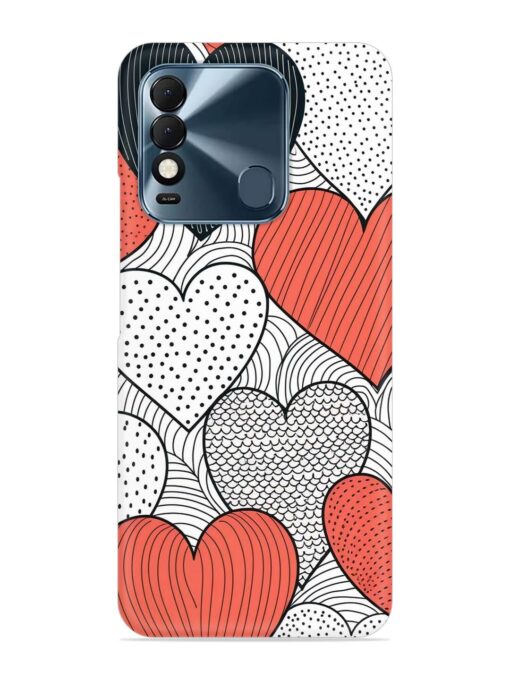 Girly Heart Seamless Snap Case for Tecno Spark 8T