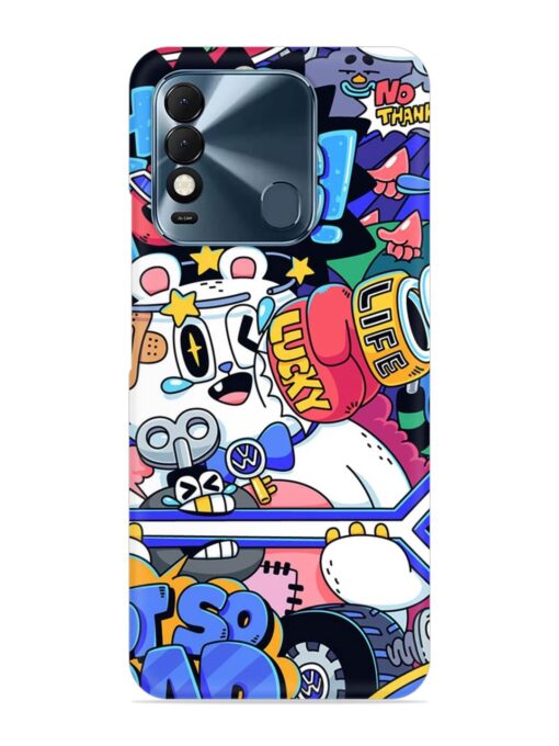 Universal Doodle Snap Case for Tecno Spark 8T Zapvi