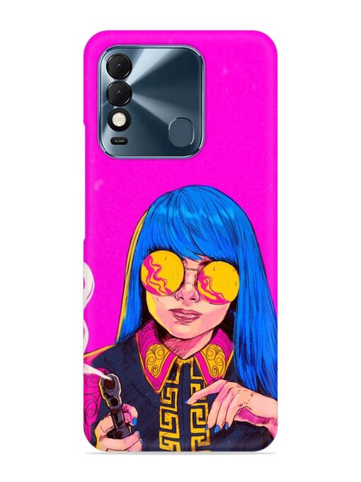 Aesthetic Anime Girl Snap Case for Tecno Spark 8T Zapvi