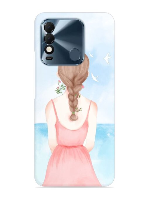 Watercolor Girl Vector Snap Case for Tecno Spark 8T