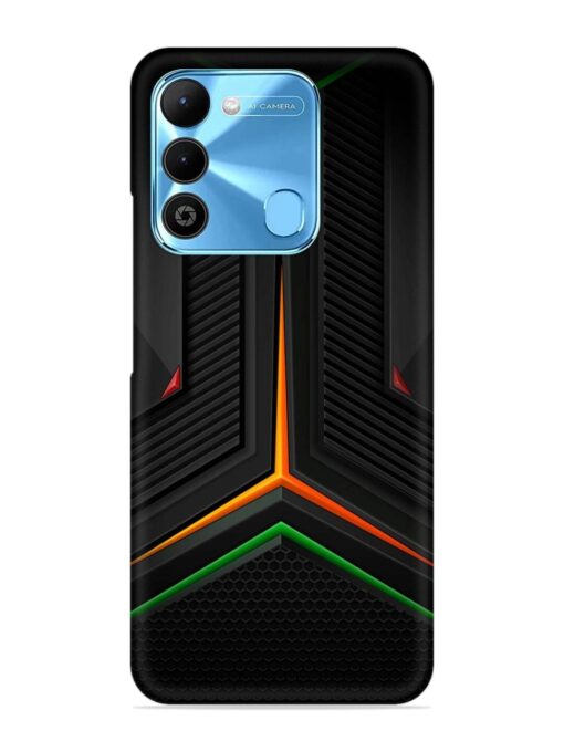 Orange Triangle Light Snap Case for Tecno Spark 9 Zapvi