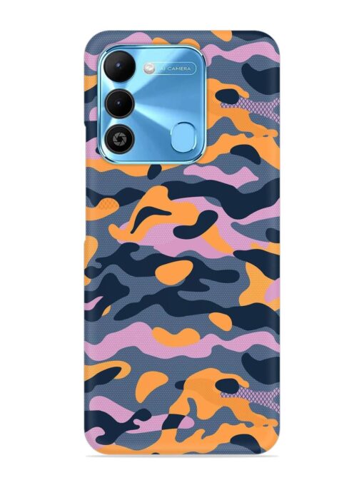 Camouflage Army Military English Orange Art Snap Case for Tecno Spark 9