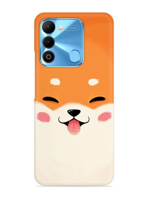 Cute Dog Face Vector Snap Case for Tecno Spark 9 Zapvi