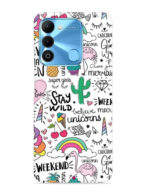 Unicorn Ice Cream Snap Case for Tecno Spark 9