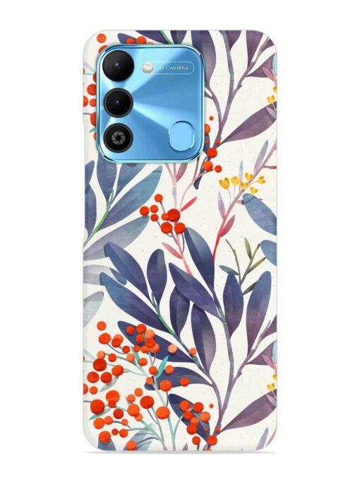 Seamless Floral Pattern Snap Case for Tecno Spark 9 Zapvi