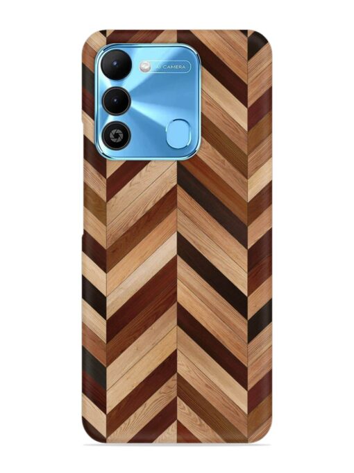 Seamless Wood Parquet Snap Case for Tecno Spark 9 Zapvi