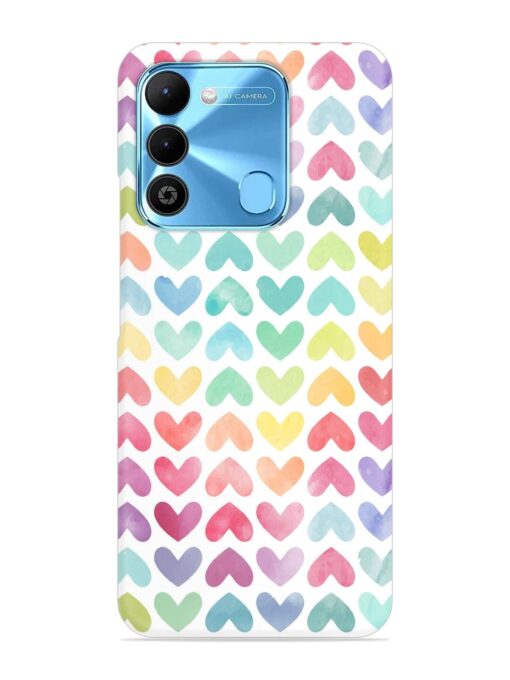 Seamless Colorful Watercolor Snap Case for Tecno Spark 9