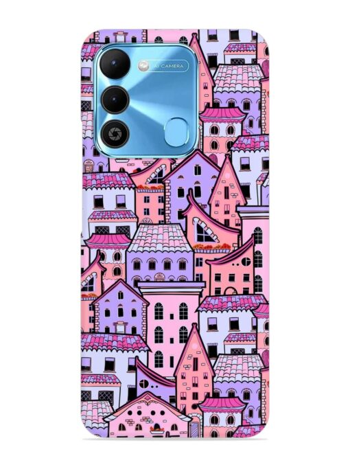 Seamless Pattern Houses Snap Case for Tecno Spark 9