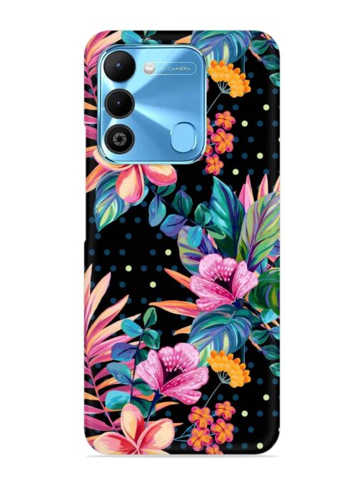 Seamless Floral Pattern Snap Case for Tecno Spark 9 Zapvi