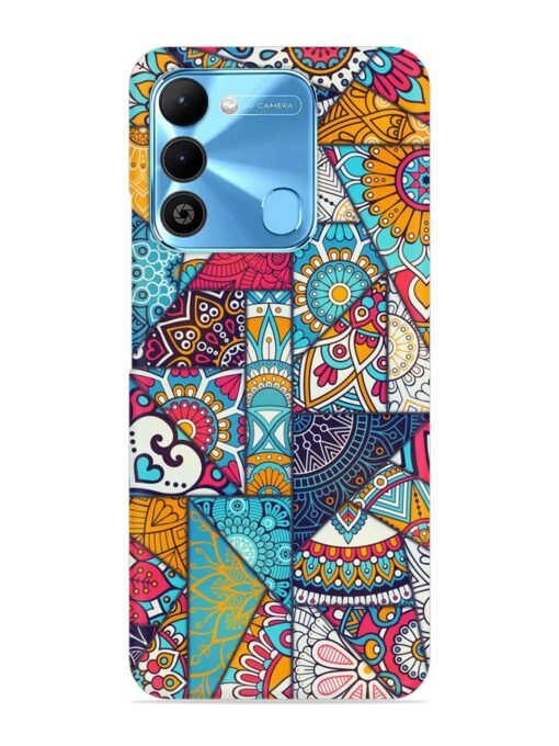 Patchwork Pattern Vintage Snap Case for Tecno Spark 9