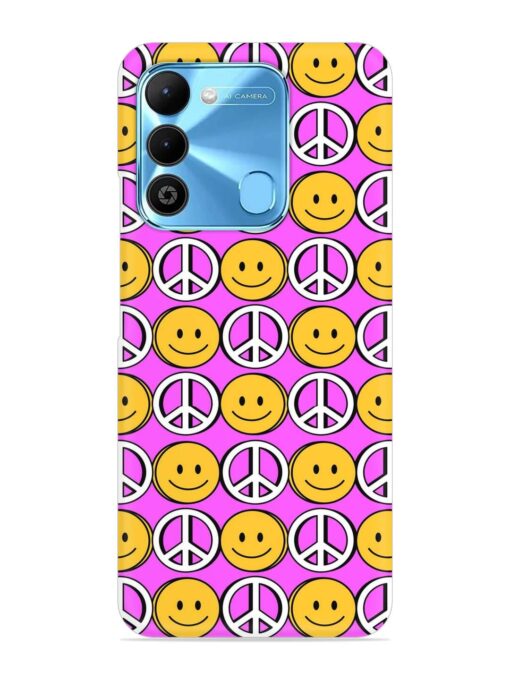 Smiley Face Peace Snap Case for Tecno Spark 9